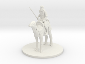 Desert Warrior on Camel in White Natural Versatile Plastic