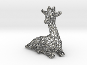 Giraffe wire frame in Natural Silver: Extra Small