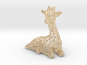 Giraffe wire frame in 14K Yellow Gold: Extra Small