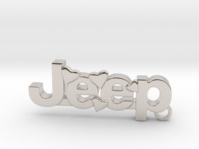 Jeep Keychain in Platinum