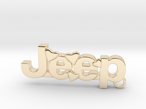 Jeep Keychain in 14k Gold Plated Brass