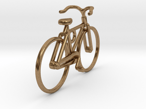Bicycle Pendant in Natural Brass
