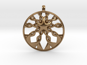 Roots Pendant in Natural Brass