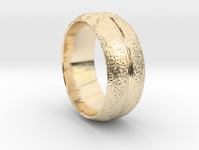 Basketball Ring in 14k Gold Plated Brass: Extra Small