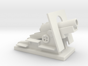Mortier de 280 mm Schneider 1/100 ww1 artillery  in White Natural Versatile Plastic