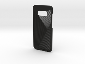 Samsung Galaxy S8 case_Geometric in Black Premium Versatile Plastic