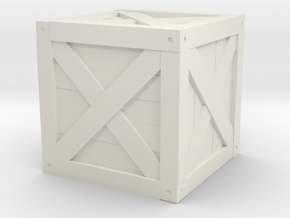 Basic Crate in White Natural Versatile Plastic