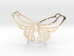 Butterfly pendant in 14K Yellow Gold