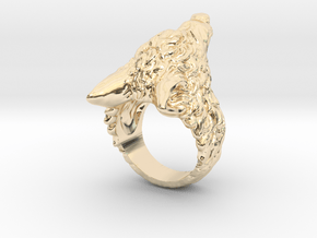 Wolf Ring in 14K Yellow Gold: 5 / 49