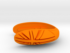 UNION JACK XL KEY FOB  in Orange Processed Versatile Plastic