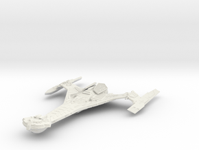 Klingon MarTan Class  BattleShip in White Natural Versatile Plastic