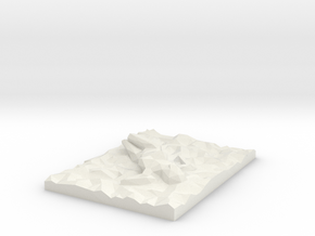 Sleeping Beauty Lowpoly in White Natural Versatile Plastic: Extra Small