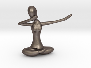 Yoga Dab in Polished Bronzed Silver Steel