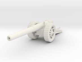 BL 6 inch Gun Mk 7 1/100 ww1 artillery in White Natural Versatile Plastic