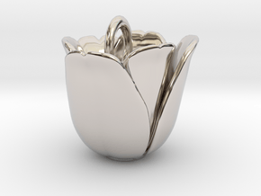Tulip Pendant in Platinum