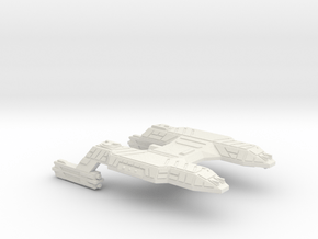 3788 Scale Lyran Refitted Tiger Heavy Cruiser CVN in White Natural Versatile Plastic