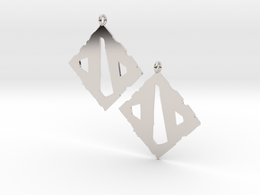 Dota II Earrings in Platinum