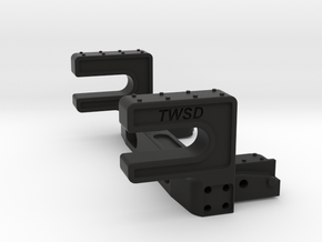 TWSDH002 Honcho Rear Body Mount in Black Natural Versatile Plastic