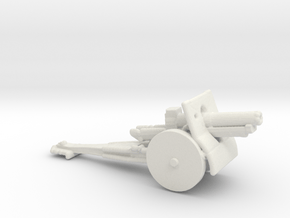 155 mm gun Short model 1917 1/200 ww1 artillery  in White Natural Versatile Plastic