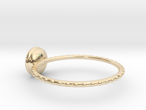 Simple Signet Ring (Customizable) in 14k Gold Plated Brass