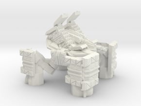 Quad Mech Heavy Missile Carrier in White Natural Versatile Plastic