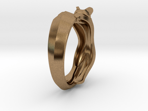 Cat Ring in Natural Brass: 6 / 51.5