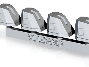 1/700 Leonardo Otobreda 127/64 Vulcano Gun Turrets in Tan Fine Detail Plastic