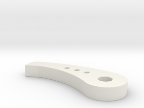 Pawl (mechanical part for a 3D weaving loom) in White Natural Versatile Plastic