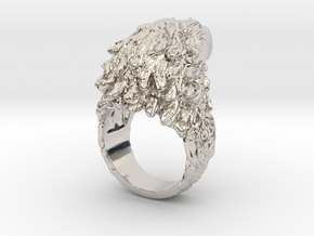Eagle Ring in Rhodium Plated Brass: 5 / 49