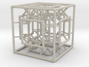 Menger Mixed Cube in Natural Sandstone