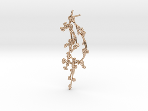 BRANCH_earrings_09_stud R subd2 in 14k Rose Gold Plated Brass