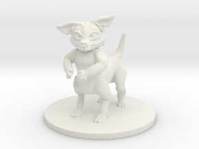 Wild Chihuahua (small canitaur) in White Natural Versatile Plastic