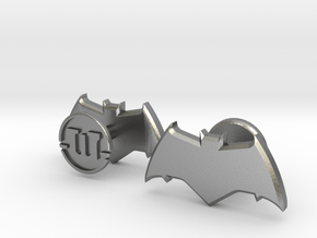 Batman cufflinks - v2 in Natural Silver