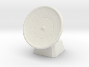 1/285 WWII Radar Dish in White Natural Versatile Plastic