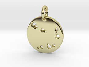 Cape Verde Pendant in 18k Gold Plated Brass