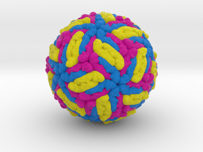 Tick-Borne Encephalitis Virus in Full Color Sandstone