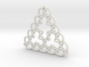 3dktri Pendant in White Natural Versatile Plastic