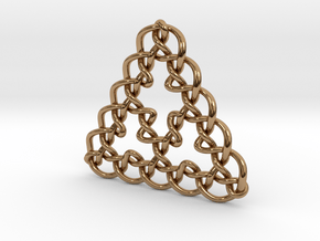 3dktri Pendant in Polished Brass