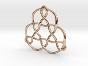 3p3dkn Pendant in 14k Rose Gold Plated Brass