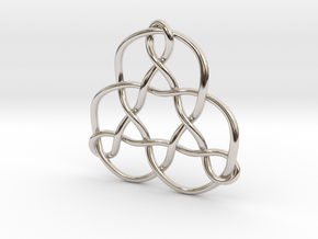 3p3dkn Pendant in Rhodium Plated Brass