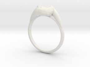 Otter Ring in White Natural Versatile Plastic