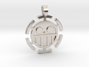 Circle One Piece skull [pendant] in Platinum