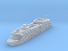 Miniature Harmony of the Seas Cruise Ship - 10cm in Tan Fine Detail Plastic