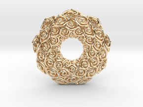 Java Bunga Pendant  in 14k Gold Plated Brass