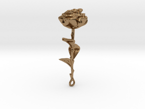 Rose in Natural Brass