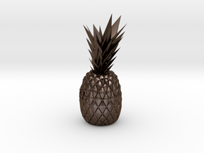 Customize pineapple in Polished Bronze Steel