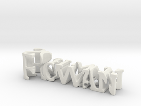 3dWordFlip: Rowan/Schenck in White Natural Versatile Plastic