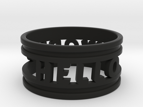 Create Your Own Ring! in Black Natural Versatile Plastic: 4.5 / 47.75