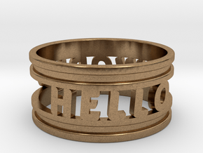 Create Your Own Ring! in Natural Brass: 4 / 46.5