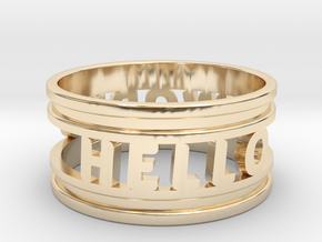 Create Your Own Ring! in 14k Gold Plated Brass: 4 / 46.5